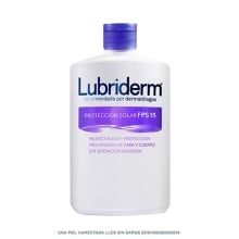 Crema Lubriderm® Protección Solar UV-15 – Tapa Morada