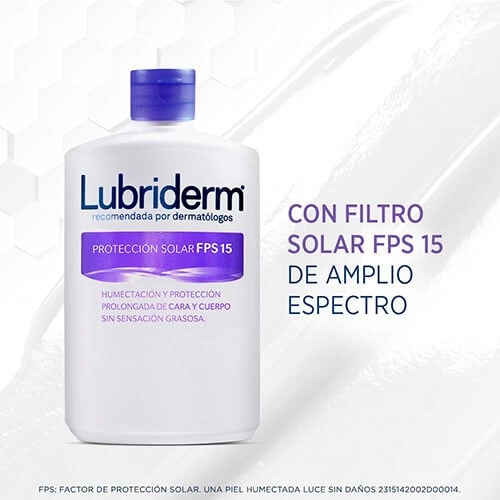 LUBRIDERM® UV-15 PROTECCIÓN SOLAR TAPA MORADA - Amplio espectro